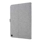 For Amazon Kindle Fire HD 10 2021 Horizontal Flip TPU + Fabric PU Leather Protective Case with Name Card Clip(Grey) - 3