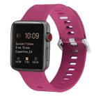 Silicone Watch Band For Apple Watch Series 9&8&7 41mm / SE 3&SE 2&6&SE&5&4 40mm / 3&2&1 38mm(Pink) - 1