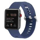 Silicone Watch Band For Apple Watch Series 8&7 41mm / SE 2&6&SE&5&4 40mm / 3&2&1 38mm(Sea Blue) - 1