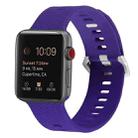 Silicone Watch Band For Apple Watch Series 8&7 41mm / SE 2&6&SE&5&4 40mm / 3&2&1 38mm(Dark Purple) - 1
