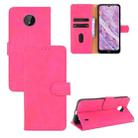 For Nokia C10 Solid Color Skin Feel Magnetic Buckle Horizontal Flip Calf Texture PU Leather Case with Holder & Card Slots & Wallet(Rose Red) - 1