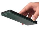 For vivo X60 Pro / X60 5G Carbon Fiber Texture Horizontal Flip TPU + PC + PU Leather Case with Card Slot(Green) - 3