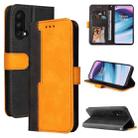 For OnePlus Nord CE 5G Business Stitching-Color Horizontal Flip PU Leather Case with Holder & Card Slots & Photo Frame(Orange) - 1