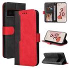 For Google Pixel 6 / Pixel 6 Pro Business Stitching-Color Horizontal Flip PU Leather Case with Holder & Card Slots & Photo Frame(Red) - 1