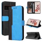 For Google Pixel 6 / Pixel 6 Pro Business Stitching-Color Horizontal Flip PU Leather Case with Holder & Card Slots & Photo Frame(Blue) - 1