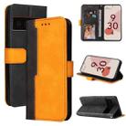 For Google Pixel 6 / Pixel 6 Pro Business Stitching-Color Horizontal Flip PU Leather Case with Holder & Card Slots & Photo Frame(Orange) - 1