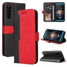 For Sony Xperia 10 III Business Stitching-Color Horizontal Flip PU Leather Case with Holder & Card Slots & Photo Frame(Red) - 1