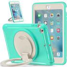 Shockproof TPU + PC Protective Case with 360 Degree Rotation Foldable Handle Grip Holder & Pen Slot For iPad mini 3 / 2 / 1(Mint Green) - 2