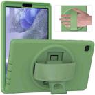 For Samsung Galaxy Tab A7 Lite 8.7 T220 360 Degree Rotation PC + TPU Protective Case with Holder & Hand-strap & Pen Slot(Green) - 1