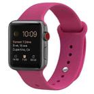 Silicone Watch Band For Apple Watch Series 9&8&7 41mm / SE 3&SE 2&6&SE&5&4 40mm / 3&2&1 38mm(Pink) - 1