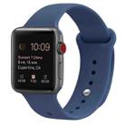 Silicone Watch Band For Apple Watch Series 9&8&7 41mm / SE 3&SE 2&6&SE&5&4 40mm / 3&2&1 38mm(Sea Blue) - 1