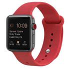 Silicone Watch Band For Apple Watch Series 8&7 41mm / SE 2&6&SE&5&4 40mm / 3&2&1 38mm(Red) - 1