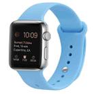 Silicone Watch Band For Apple Watch Series 8&7 41mm / SE 2&6&SE&5&4 40mm / 3&2&1 38mm(Blue) - 1