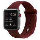 Silicone Watch Band For Apple Watch Ultra 49mm / Series 8&7 45mm / SE 2&6&SE&5&4 44mm / 3&2&1 42mm(Pomegranate Red) - 1