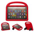 For Amazon Kindle Fire HD 10 2021 Sparrow Style EVA Material Children Shockproof Protective Case(Red) - 1