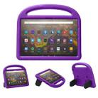 For Amazon Kindle Fire HD 10 2021 Sparrow Style EVA Material Children Shockproof Protective Case(Purple) - 1