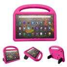 For Amazon Kindle Fire HD 10 2020/2019/2017 Sparrow Style EVA Material Children Shockproof Protective Case(Rose Red) - 1