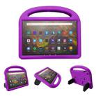 For Amazon Kindle Fire HD 10 2020/2019/2017 Sparrow Style EVA Material Children Shockproof Protective Case(Purple) - 1