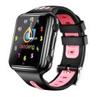 W5 1.54 inch Full-fit Screen Dual Cameras Smart Phone Watch, Support SIM Card / GPS Tracking / Real-time Trajectory / Temperature Monitoring, 1GB+16GB(Black Pink) - 1