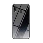 For Samsung Galaxy M20 Starry Sky Painted Tempered Glass TPU Shockproof Protective Case(Star Crescent Moon) - 1