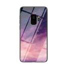 For Samsung Galaxy S9+ Starry Sky Painted Tempered Glass TPU Shockproof Protective Case(Dream Sky) - 1