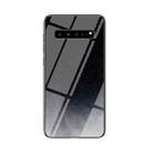 For Samsung Galaxy S10 5G Starry Sky Painted Tempered Glass TPU Shockproof Protective Case(Star Crescent Moon) - 1