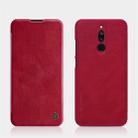 For Xiaomi Redmi 8 NILLKIN QIN Series Crazy Horse Texture Horizontal Flip Leather Case with Card Slot(Red) - 1