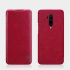 For OnePlus 7T Pro NILLKIN QIN Series Crazy Horse Texture Horizontal Flip Leather Case with Card Slot(Red) - 1