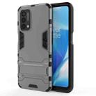 For OnePlus Nord N200 5G PC + TPU Shockproof Protective Case with Holder(Grey) - 1