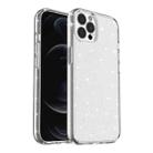 For iPhone 13 Pro Max Shockproof Terminator Style Glitter Powder Protective Case (White) - 1