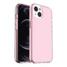 For iPhone 13 Shockproof Terminator Style Transparent Protective Case(Pink) - 1