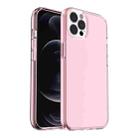 For iPhone 13 Pro Shockproof Terminator Style Transparent Protective Case (Pink) - 1