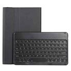 For Lenovo Pad Plus 11 inch TB-J607F / Tab P11 11 inch TB-J606F / Pad 11 inch YAM12 Lambskin Texture Detachable Round Keycap Bluetooth Keyboard Leather Tablet Case with Holder(Black) - 2