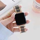 Three Beads Ceramics Steel Watch Band For Apple Watch Ultra 49mm&Watch Ultra 2 49mm / Series 9&8&7 45mm / SE 3&SE 2&6&SE&5&4 44mm / 3&2&1 42mm(Rose Gold+Black) - 1