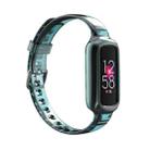 For Fitbit Luxe Silicone Integrated Watch Band(Green) - 1