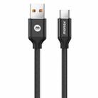 MOMAX DA20D 6A USB-C / Type-C to USB Nylon Braided Data Cable, Cable Length: 1.2m(Black) - 1