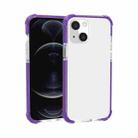 Four-corner Shockproof TPU + Acrylic Protective Case For iPhone 13 mini(Purple) - 1