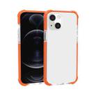 Four-corner Shockproof TPU + Acrylic Protective Case For iPhone 13(Orange) - 1