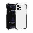 Four-corner Shockproof TPU + Acrylic Protective Case For iPhone 13 Pro(Black + Transparent) - 1