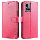 For vivo S10 / S10 Pro AZNS Sheepskin Texture Horizontal Flip Leather Case with Holder & Card Slots & Wallet(Red) - 1