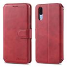 For Huawei P20 Pro AZNS Calf Texture Magnetic Horizontal Flip PU Leather Case with Holder & Card Slots & Photo Frame(Red) - 1