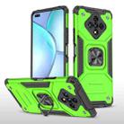 For Infinix Zero 8 Magnetic Armor Shockproof TPU + PC Case with Metal Ring Holder(Green) - 1