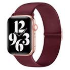 Elasticity Silicone Strap Watch Band For Apple Watch Ultra 49mm / Series 8&7 45mm / SE 2&6&SE&5&4 44mm / 3&2&1 42mm(Wine Red) - 1