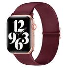 Elasticity Silicone Strap Watch Band For Apple Watch Ultra 49mm&Watch Ultra 2 49mm / Series 9&8&7 45mm / SE 3&SE 2&6&SE&5&4 44mm / 3&2&1 42mm(Wine Red) - 1