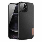 DUX DUCIS Fino Series PU + TPU Protective Case For iPhone 13 Pro Max(Black) - 1