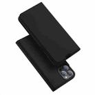 For iPhone 13 Pro DUX DUCIS Skin Pro Series Shockproof Horizontal Flip Leather Case with Holder & Card Slots (Black) - 1