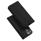 DUX DUCIS Skin Pro Series Shockproof Horizontal Flip Leather Case with Holder & Card Slots For iPhone 13 mini(Black) - 1