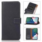 For iPhone 13 Litchi Texture PU + TPU Horizontal Flip Leather Case with Holder & Card Slots & Wallet(Dark Blue) - 1