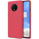 For OnePlus 7T NILLKIN Frosted Concave-convex Texture PC Protective Case(Red) - 1