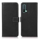 For OnePlus Nord CE 5G Litchi Texture PU + TPU Horizontal Flip Leather Case with Holder & Card Slots & Wallet(Black) - 1
